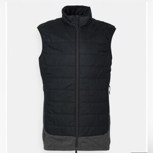Icebreaker wool cotton Black Quilted Jacket - Lightweight Layering large